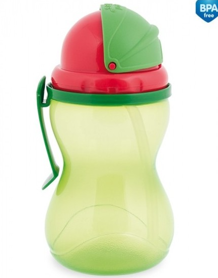 Canpol babies Športová fľaša sa slamkou 370 ml - zelená (OBJEM: 370 ML, CANPOL BABIES, FARBA: ZELENá)