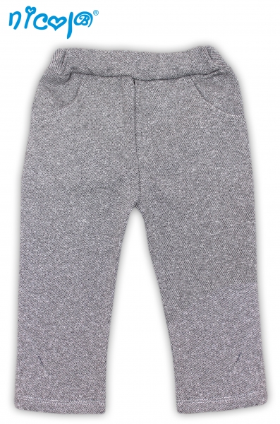 Nicol Tepláčky, nohavice Planeta - jeans -sivé, roz. 98