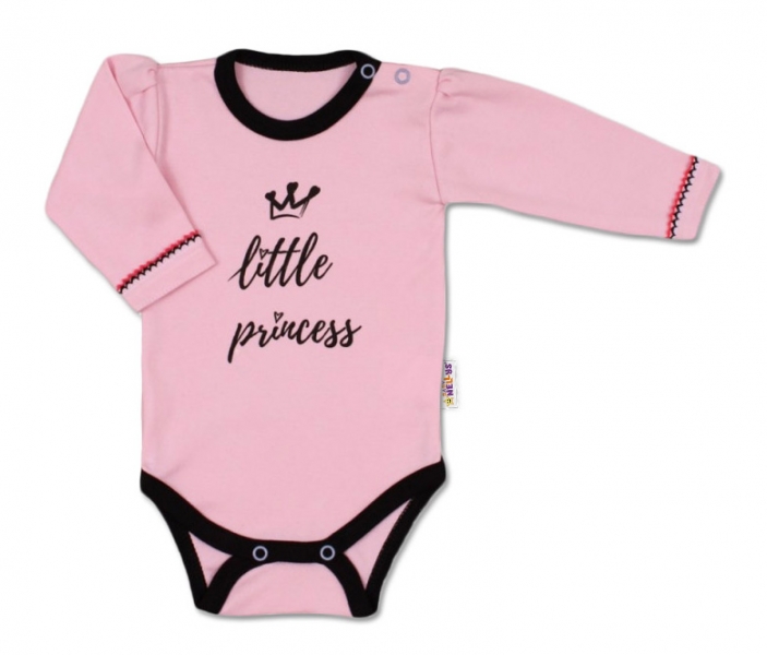 Baby Nellys Body dlhý rukáv, veľ. 86 ružové - Little Princess-#Velikost koj. oblečení;86 (12-18m)