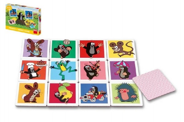 Teddies Veľké Krtečkova pexeso Krtko spoločenská hra v krabici 27x19x4cm 2+