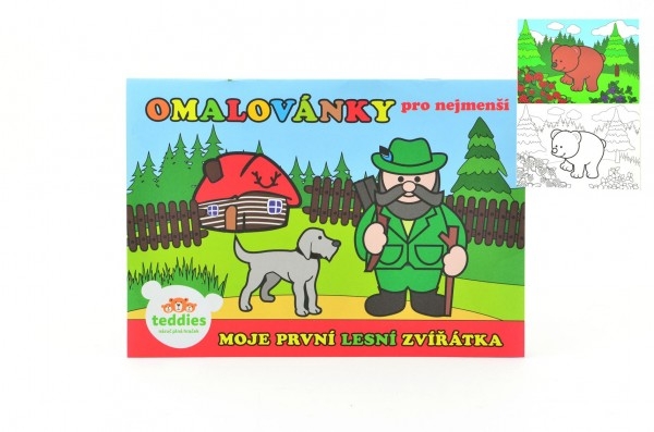 Teddies Omalovánky Moje první zvířátka lesní 21x14,5cm MPLZ