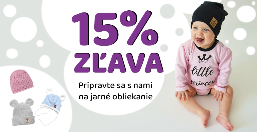 15% zľava na jarné nákupy 